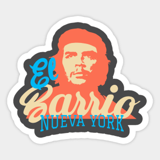 New York El Barrio  -  Spanish Harlem  - El Barrio  NYC Che Guevara Sticker